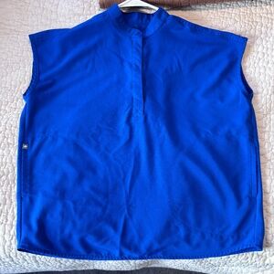 Figs Royal Blue Scrub Top